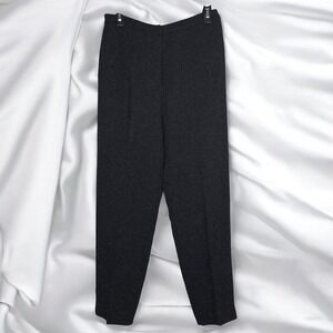 VTG Talbots Petites  Dress Pants Women‎ Size 10 Black Rayon Blend Fully Lined